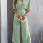 Women's Short-sleeved Wide-leg Jumpsuit