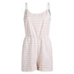 Casual Cotton Striped Spaghetti Straps Jumpsuit