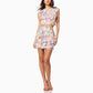 Embroidered Crocheted Two-piece Set Sleeveless Short Top Sheath Skirt Suit