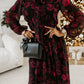 Long Sleeve Bowknot Waist-tight Dress Women