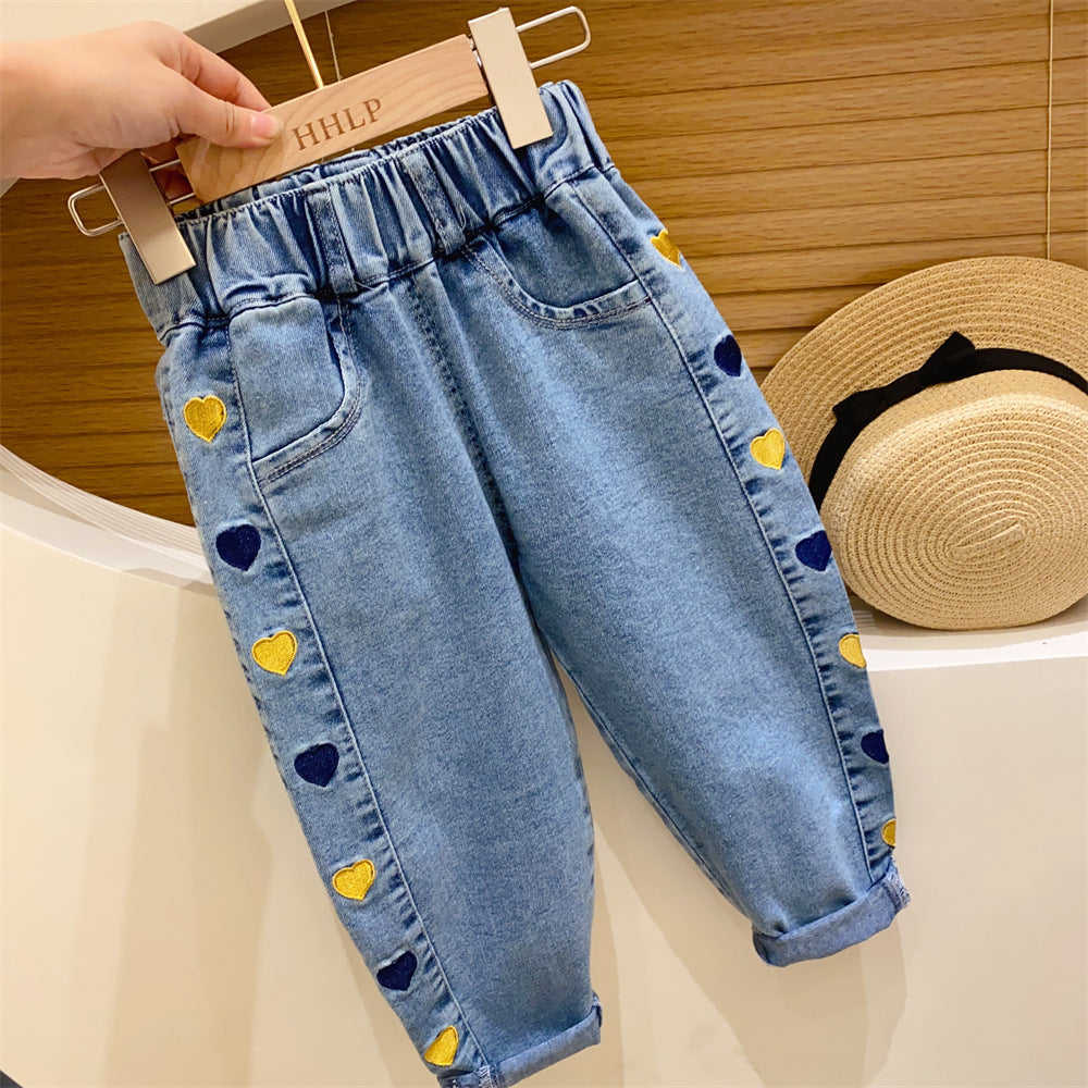 Girls Harem Jeans Children Korean Style
