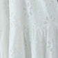 Hollow Out White Suspender Dress Women