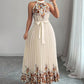 Women's Fashionable Printed Pleated Dress