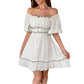 Holiday Leisure Style Seaside Atmosphere Chest-wrapped Dress