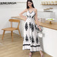 Womens Sleeveless Floral Print Slip Dress