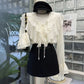 French Elegant Ruffled V-neck Long Sleeve Shirt Women