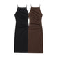 Women's Fashion Slim Fit Pleated Suspender Dress