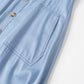 Single-breasted Mid-length Slim Fit Denim Dress