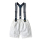 Children's Shirt Suspender Pants Summer Two-piece Set