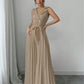 Suit Collar Bow Tie Belted Waist Pleated Jumpsuit