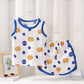 Children's Vest Suit Cotton Pajamas Baby Korean Style Sleeveless