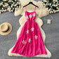 French-style Vacation-look Sweet Strap Dress For Women