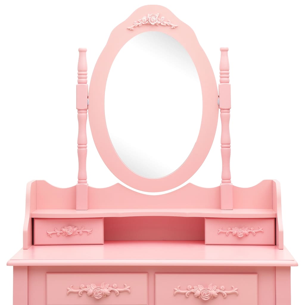 dressing table set with stool 75x Paulownia