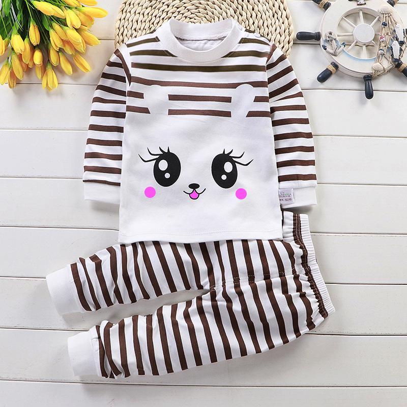 Ensemble pyjama bébé en coton d'automne