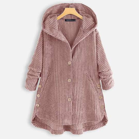 New Style Loose Plus Size Retro Corduroy Coat
