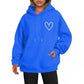 Sweat à capuche brossé style coréen pour femme, style décontracté