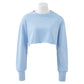Women's Fashion Solid Color Short Sweatshirt
