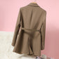 Veste de costume tube droite pour femme