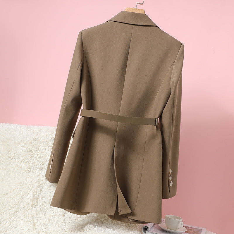 Veste de costume tube droite pour femme