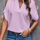 V-neck Graceful And Fashionable Off-the-shoulder Sleeves Women's Top