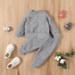 Pull en coton uni sans capuche pour l'automne et l'hiver