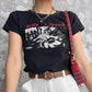 Short Sleeved Letter Printed Women's Top T-shirt