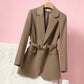 Veste de costume tube droite pour femme
