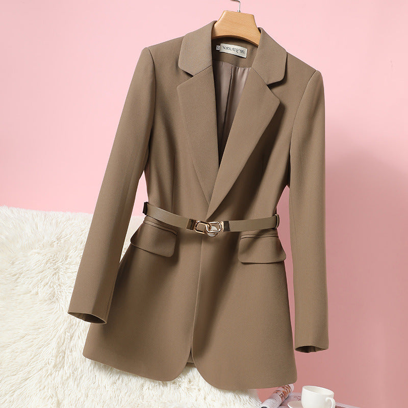 Veste de costume tube droite pour femme