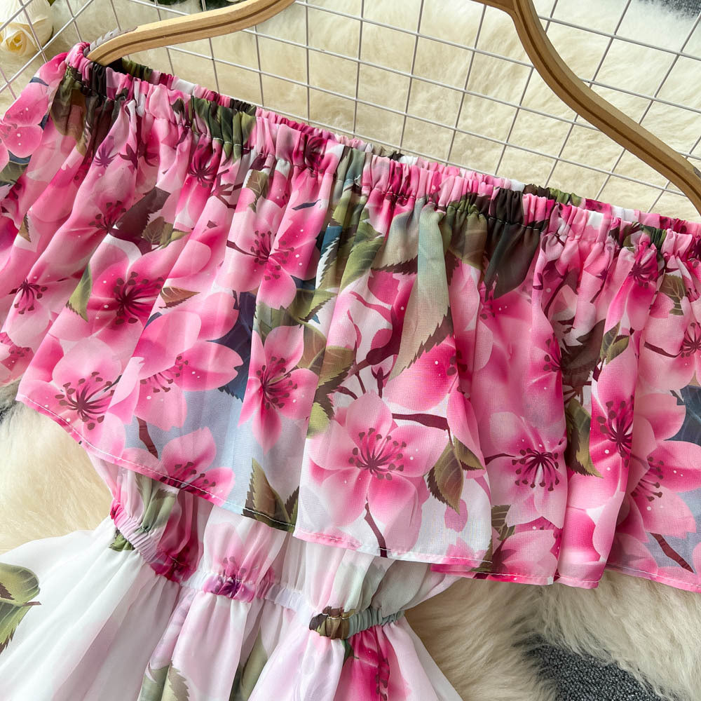 Women's Waist Up Hem Dress