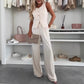 Women's Clothing Vest Casual Pants Two-piece Set