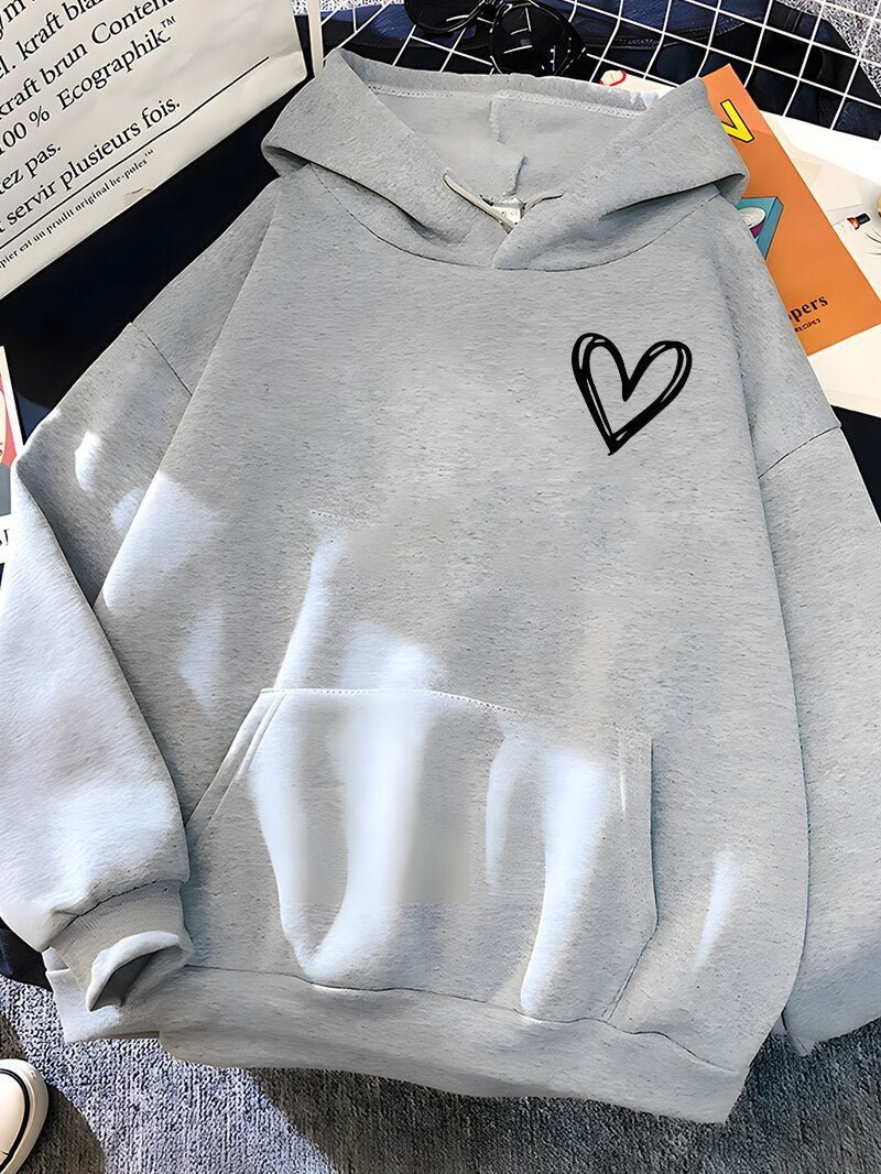 Nouveau pull à capuche simple et basique avec impression 3D numérique « Love » pour hommes et femmes, motif planète