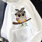 Fashion Women Cute Cartoon Hooded Sweatshirt