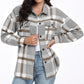 Women's Long Sleeve Striped Plaid Long Sleeve