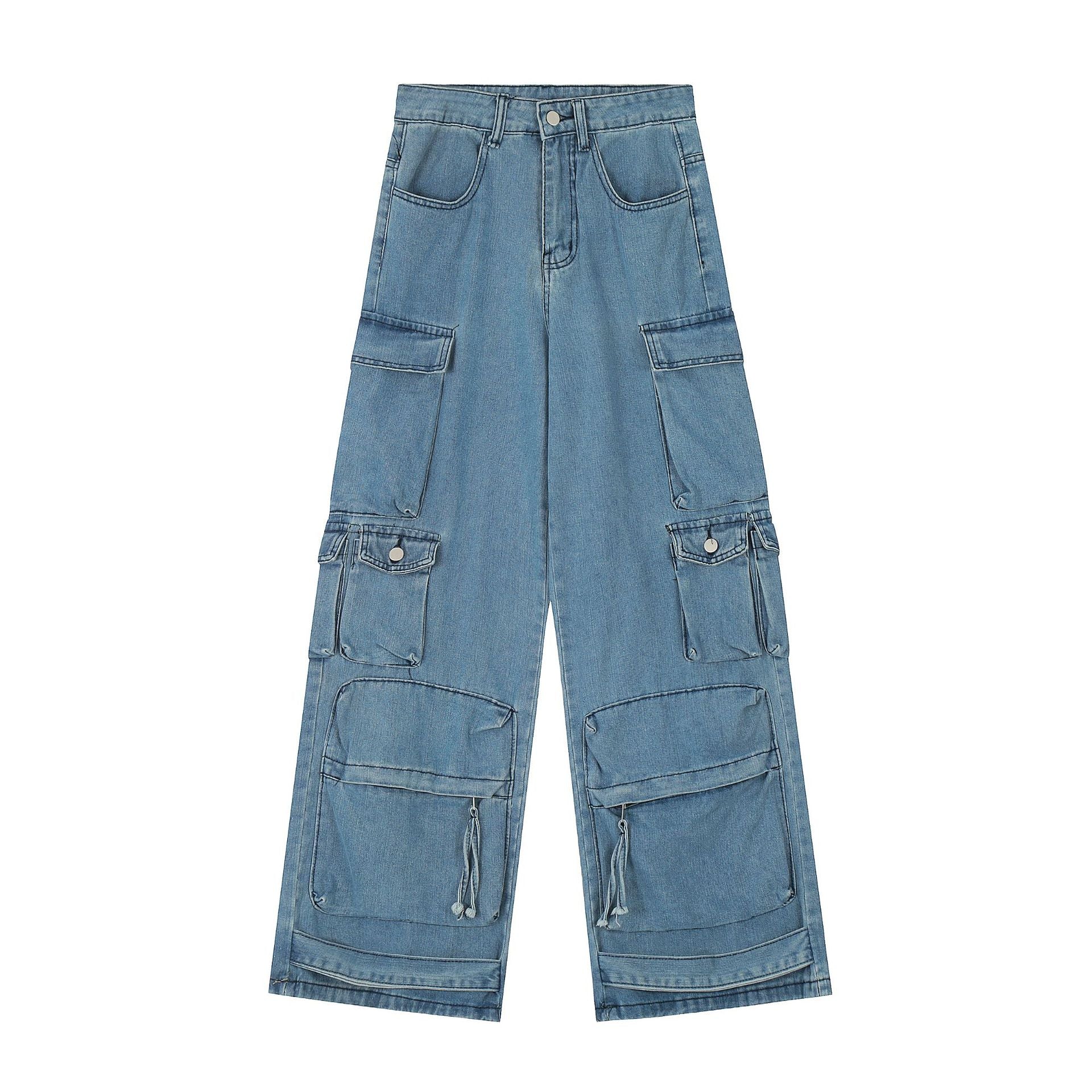 Autumn Street Hipster Women's Overalls Cotton Jeans Casual Pants