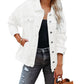 Women's Oversized Short Shawl Denim Jacket