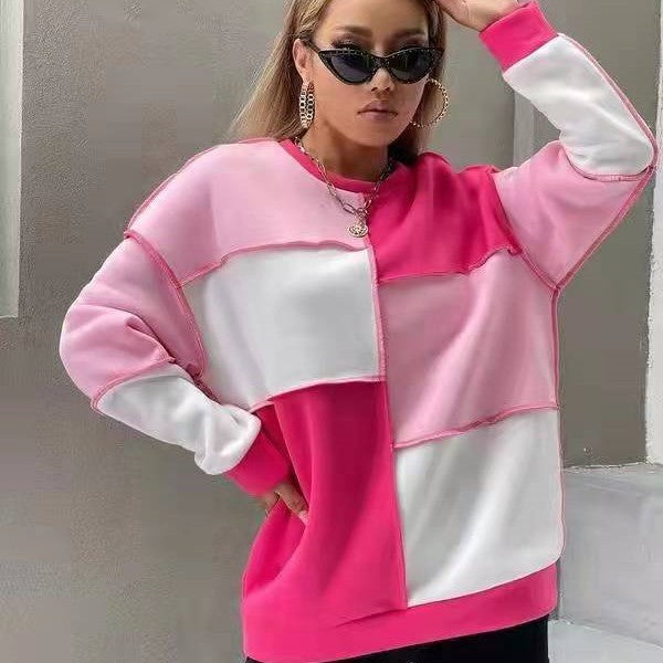 Pull ample de sport assorti pour femme