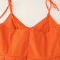 Laminated Metal Decorative Waist Trimming Short Suspender Skirt