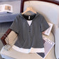 Stylish Comfortable Casual Short-sleeve Two-piece Set