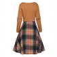 New Womens Two-piece Set Knitted Long-sleeve Top And Dress
