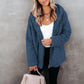 Veste chaude en polaire double face de couleur pure