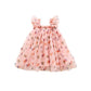 Summer Cute Heart Printing Mesh Girl Dress
