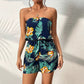 Womens Sleeveless Printed Backless High-Waist Bodycon Jumpsuit