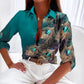 Jewel Feather 3D Digital Printing Long Sleeve Shirt