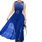 Women's Sleeveless Strapless Diamond Jumpsuit