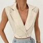 Women's Fashion V-neck Cotton Linen Vest Top
