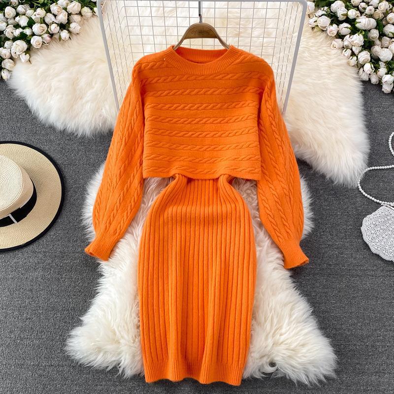 Women's Two-Piece Knitted Camisole Dress