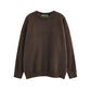 American Retro Simple Solid Color Crew Neck Pullover Sweater Men And Women