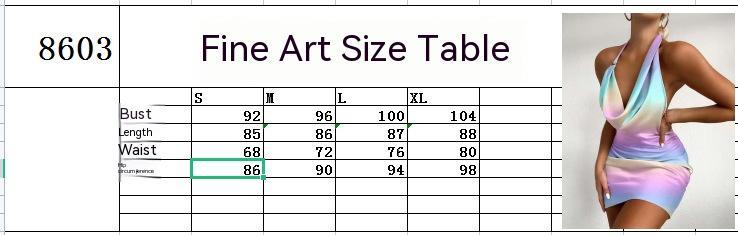 Foreign Trade Summer New Elegant Women's Halter One-step Dress