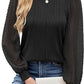 Women's Round Neck Chiffon Puff Sleeve Fashion