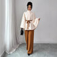 Stylish Minimalist And Relaxed Fit Womens Long Sleeve Set